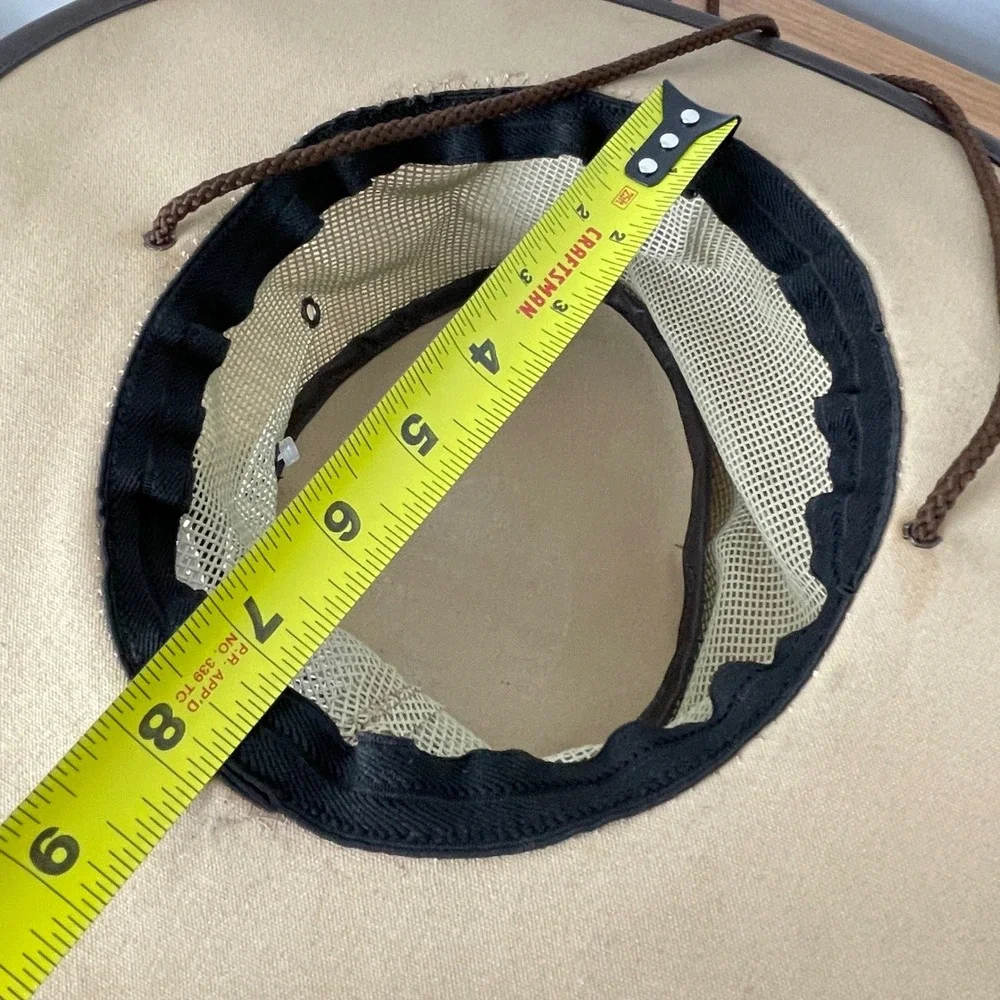 Barmah 1057 Canvas Cooler Drover Hat Size M UV Protection Mesh Outback Safari